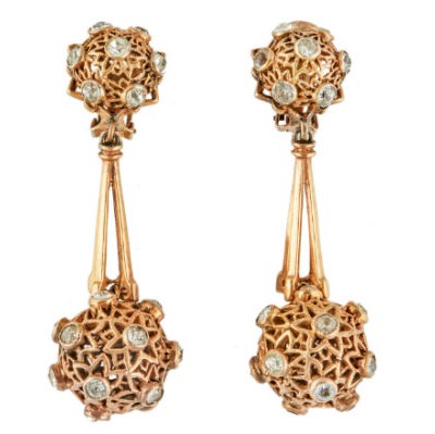 Joseff of Hollywood earrings worn by Marilyn Monroe